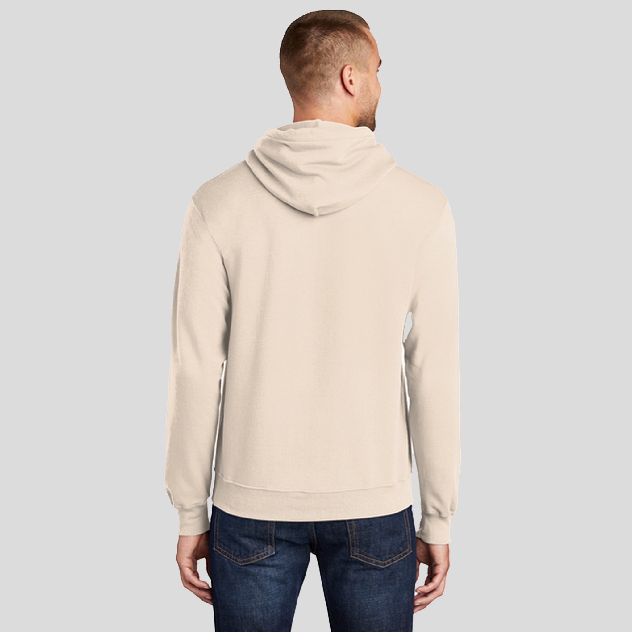 Men's Core Fleece Pullover Hooded Sweatshirt | Natural