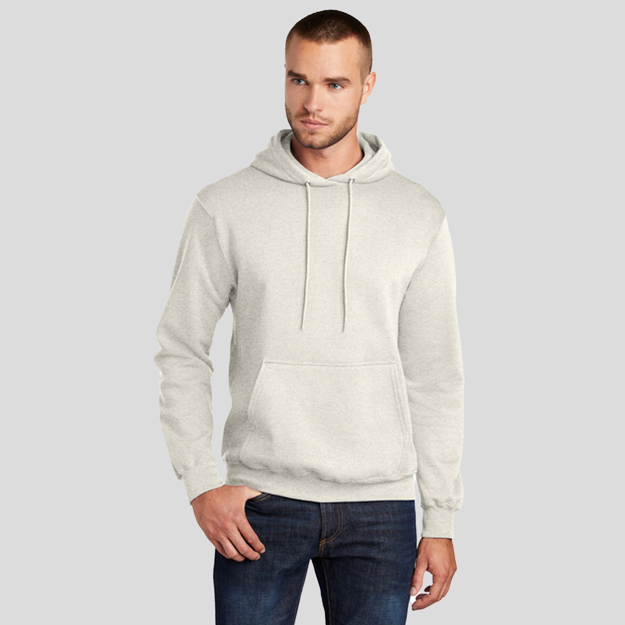 Men's Core Fleece Pullover Hooded Sweatshirt | Oatmeal Heather