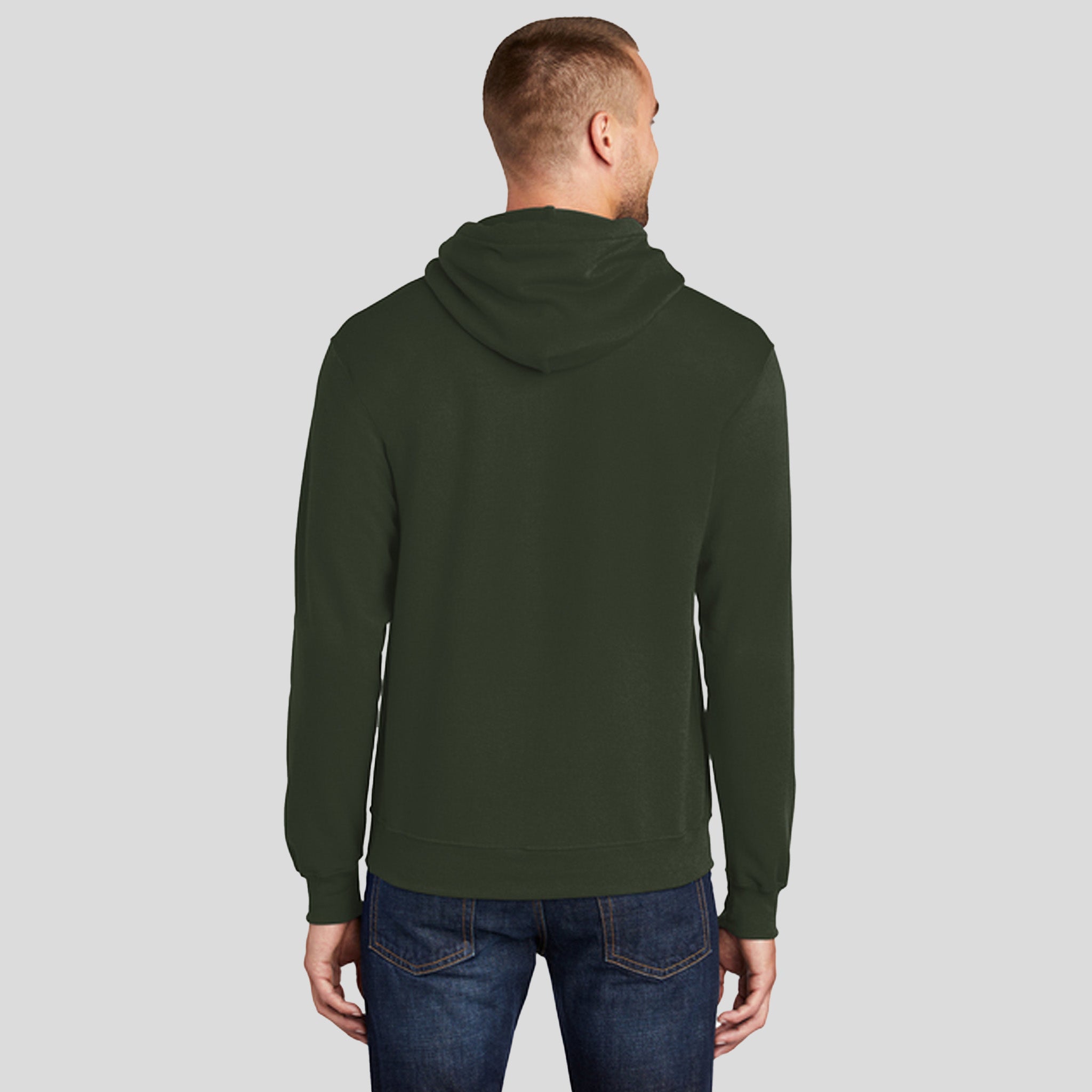 Men's Core Fleece Pullover Hooded Sweatshirt | Olive