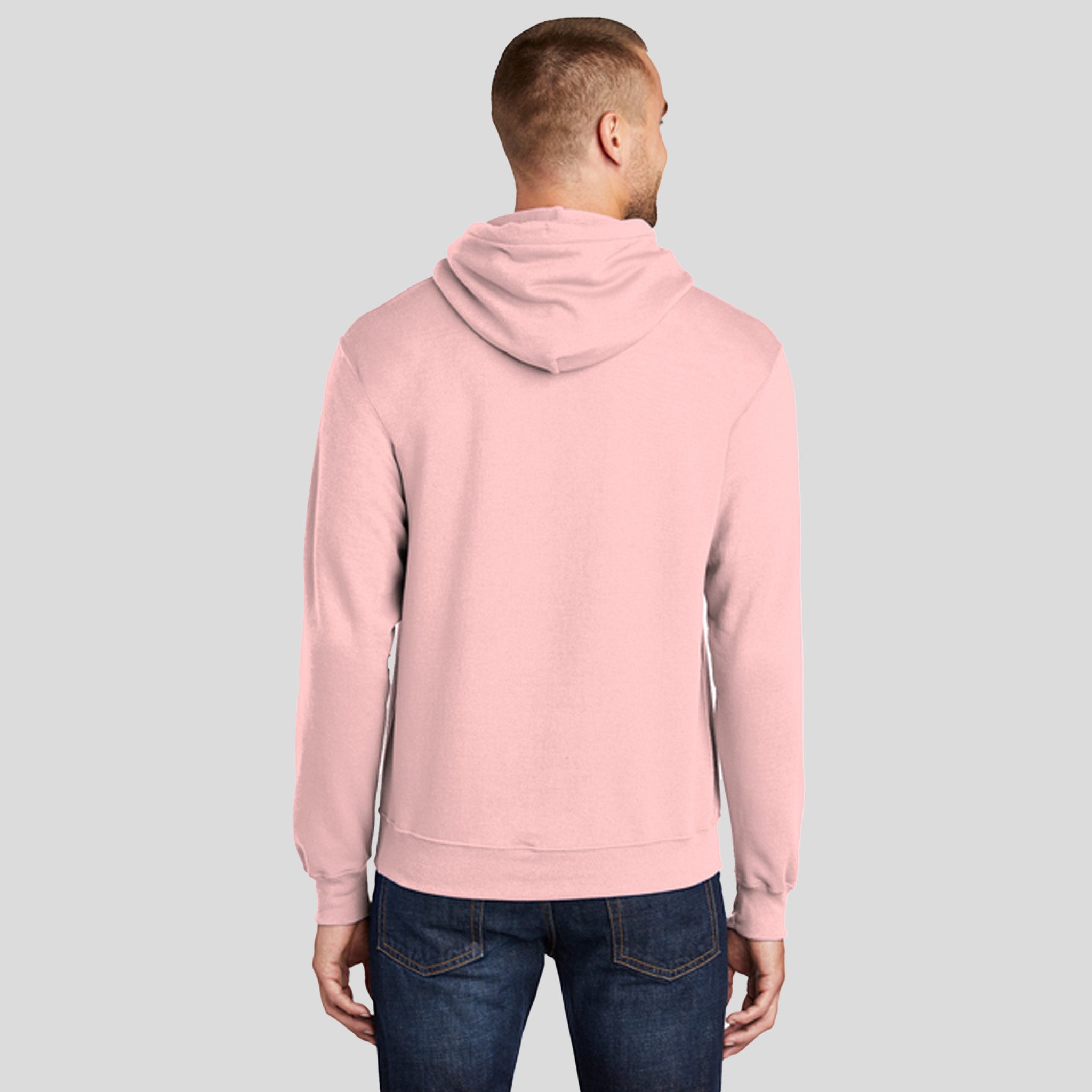 Men's Core Fleece Pullover Hooded Sweatshirt | Pale Blush