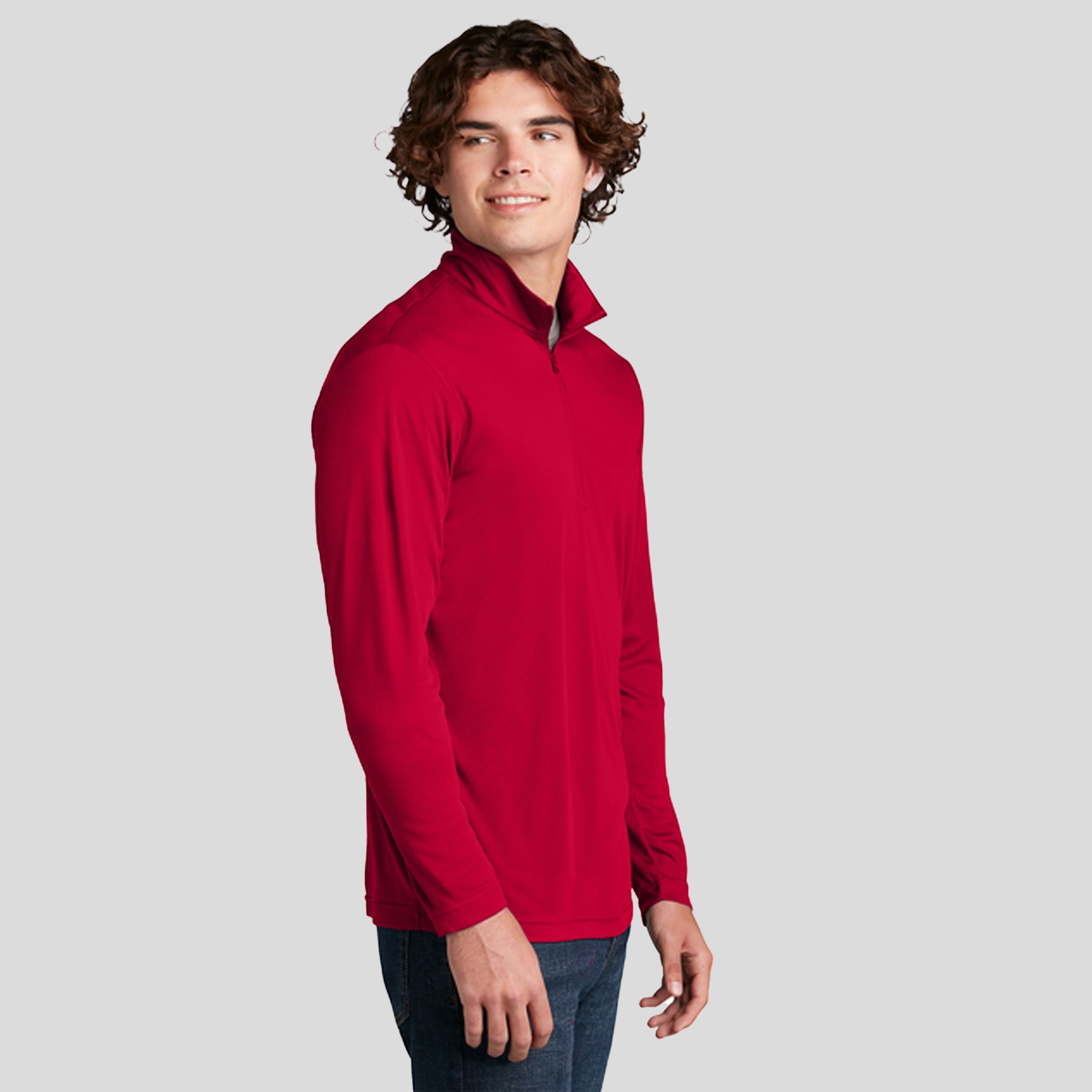 Men's PosiCharge® Competitor™ 1/4-Zip Pullover | Deep Red