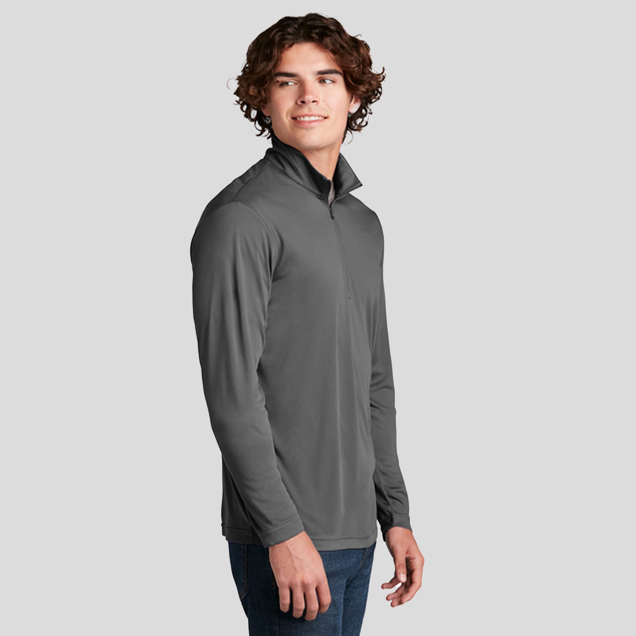 Men's PosiCharge® Competitor™ 1/4-Zip Pullover | Iron Grey