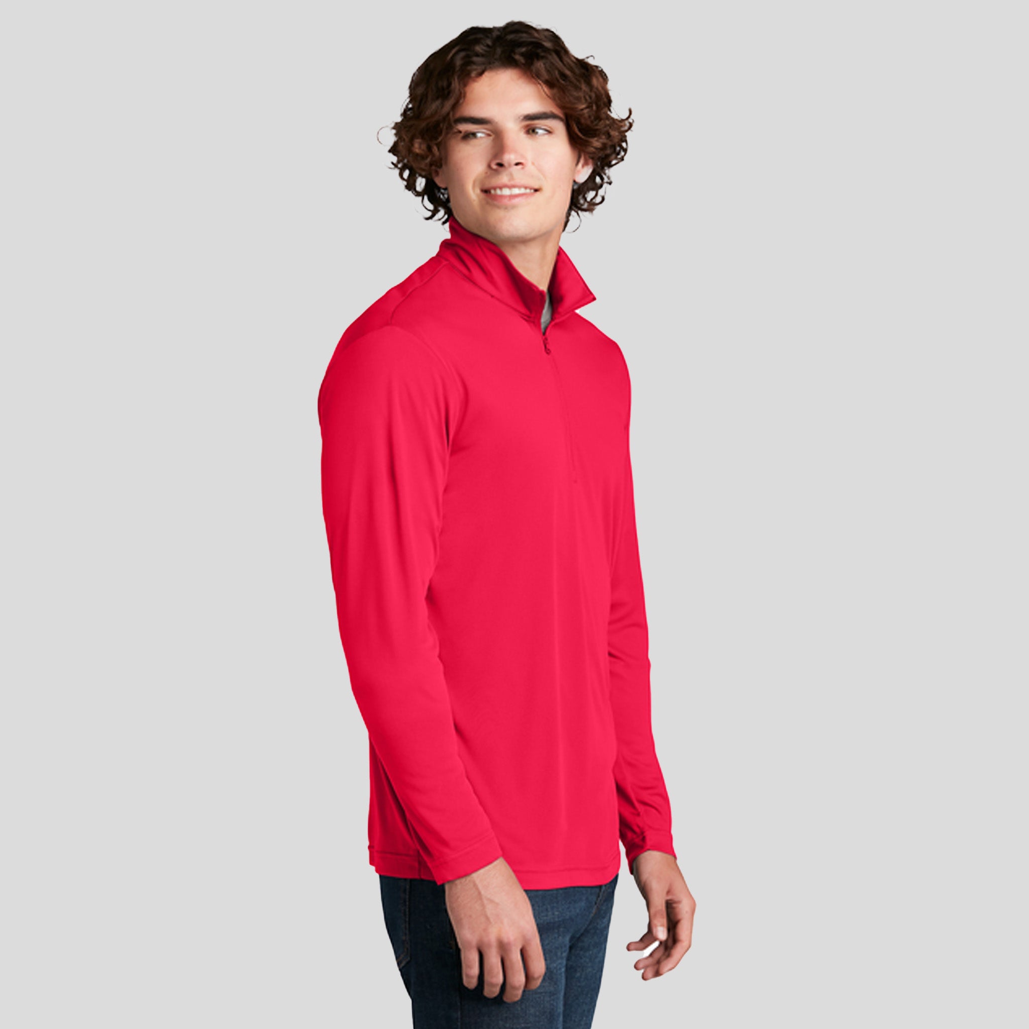 Men's PosiCharge® Competitor™ 1/4-Zip Pullover | Red