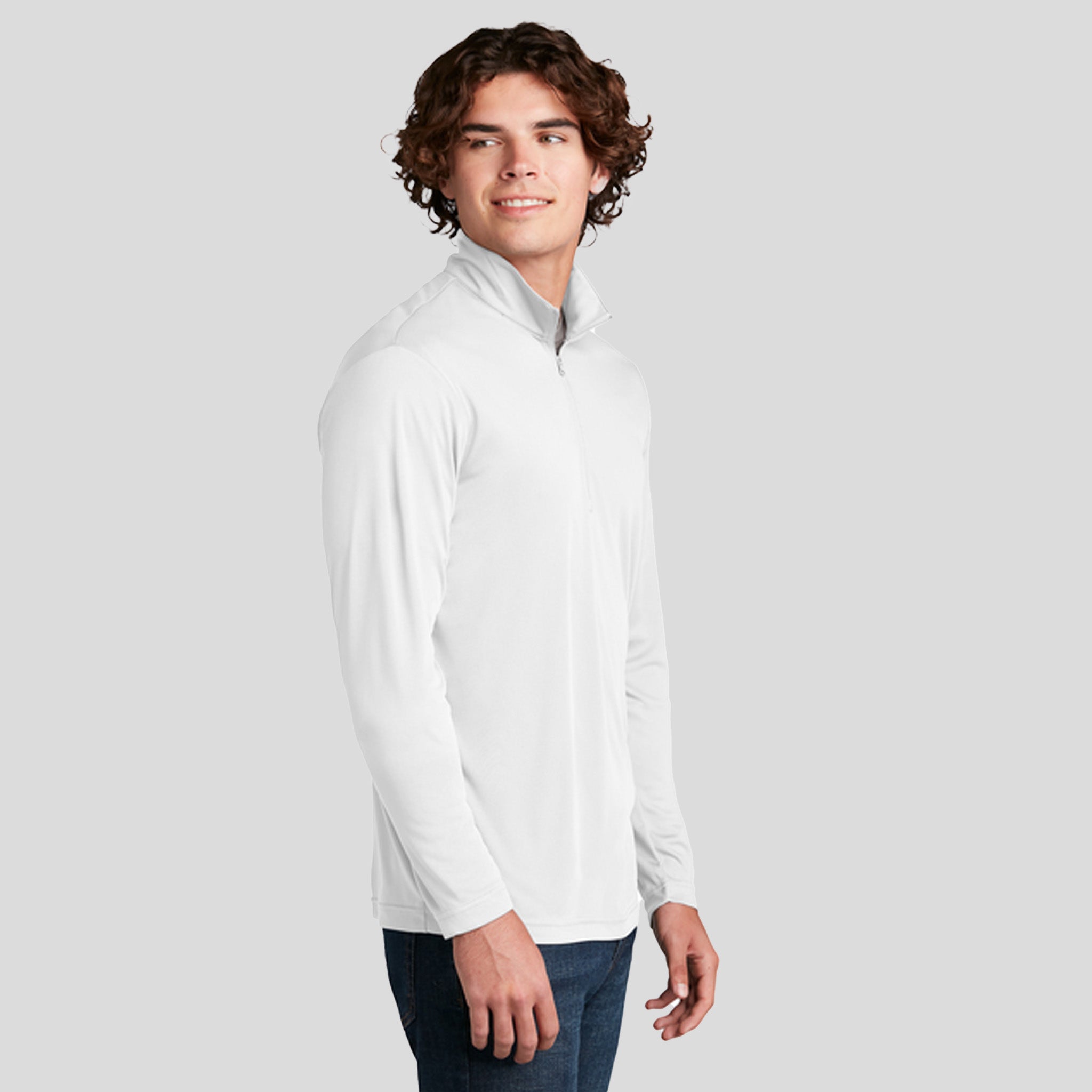 Men's PosiCharge® Competitor™ 1/4-Zip Pullover | White