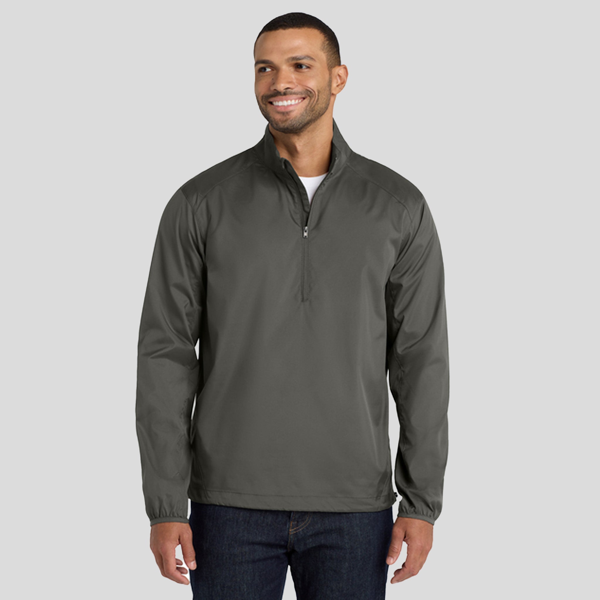 Men's Zephyr 1/2-Zip Pullover | Grey Steel
