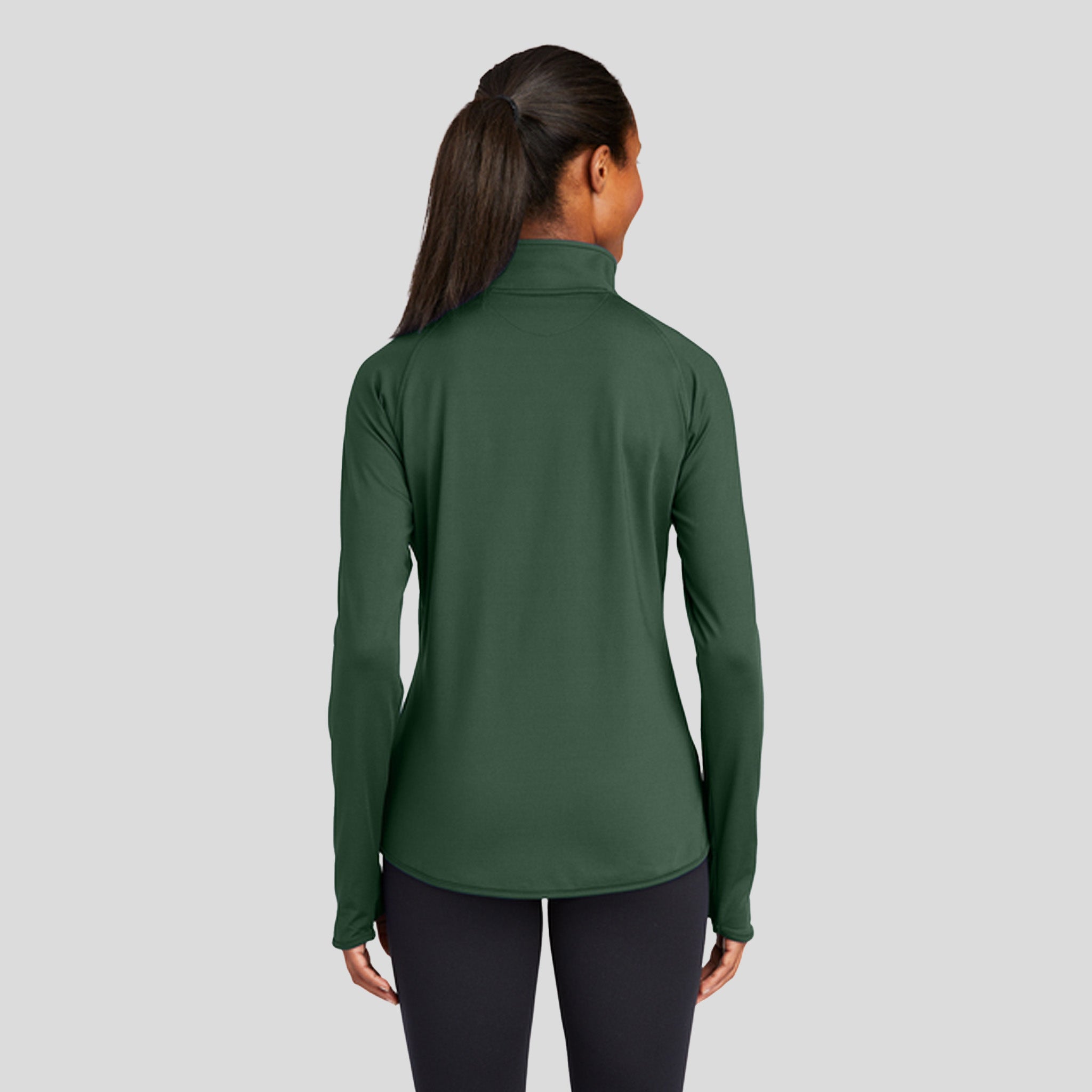 Women's Sport-Wick® Stretch 1/4-Zip Pullover | Forest Green