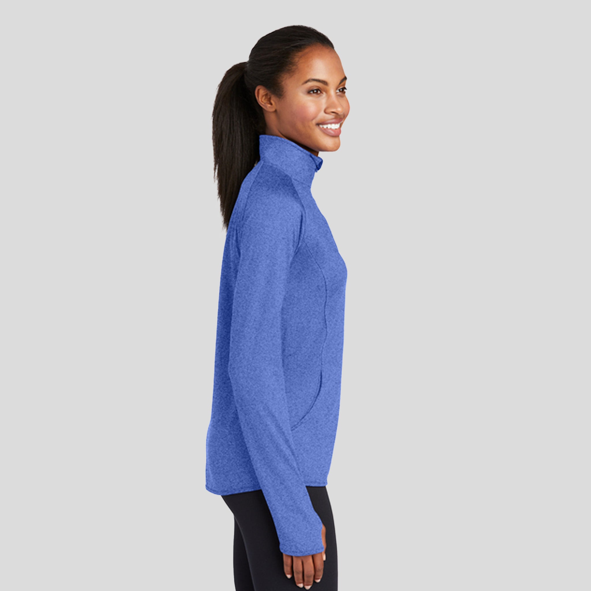 Women's Sport-Wick® Stretch 1/4-Zip Pullover | True Royal Heather