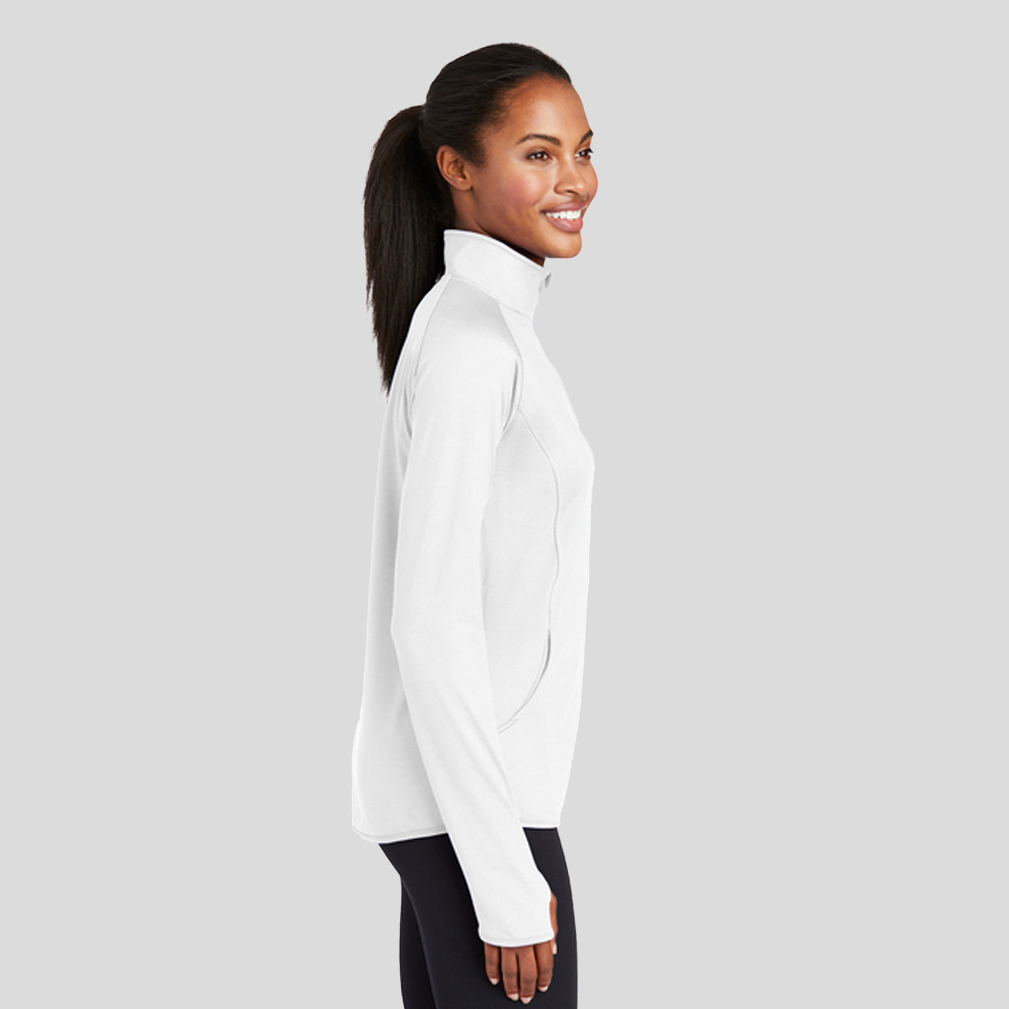 Women's Sport-Wick® Stretch 1/4-Zip Pullover | White
