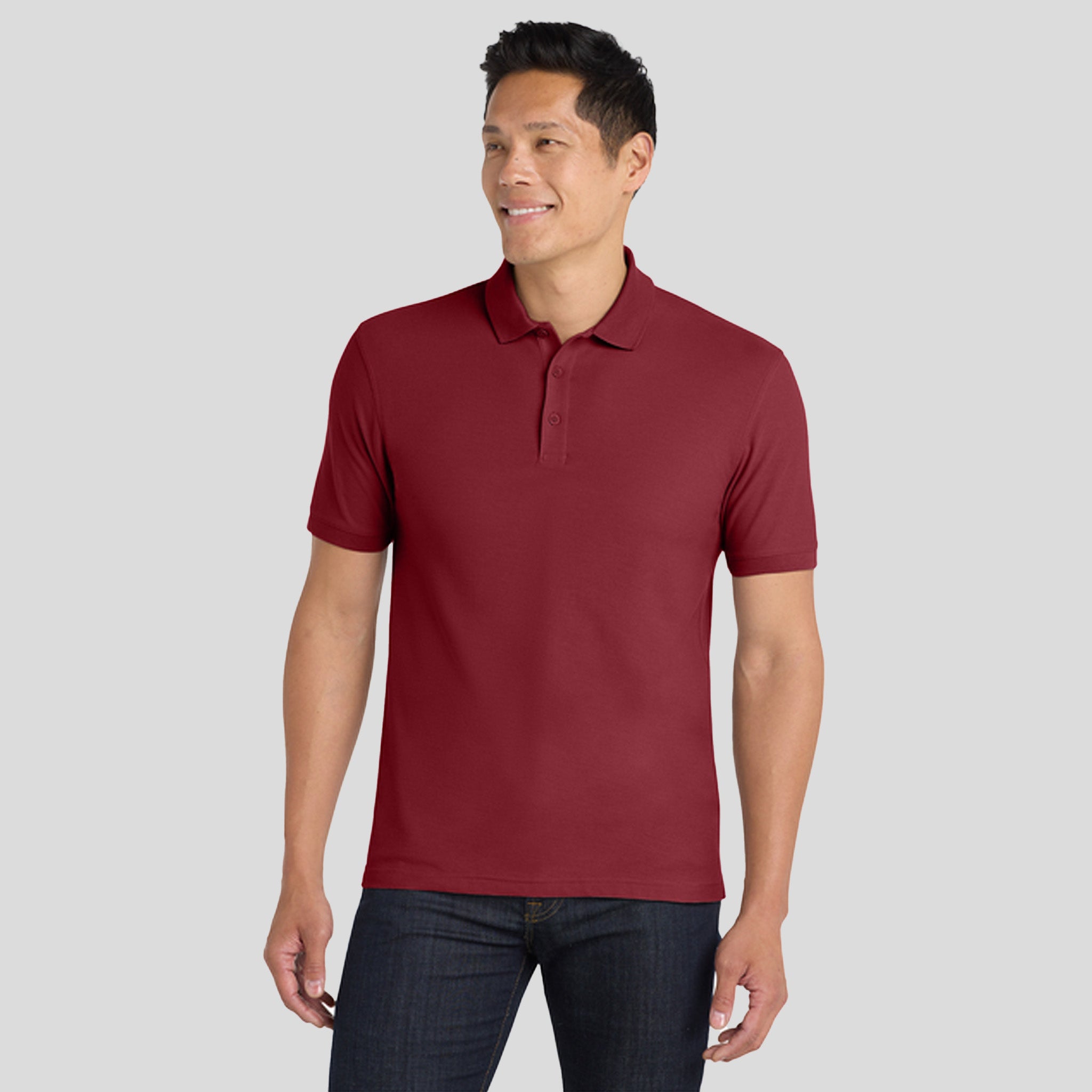 Men's Core Classic Pique Polo | Burgundy