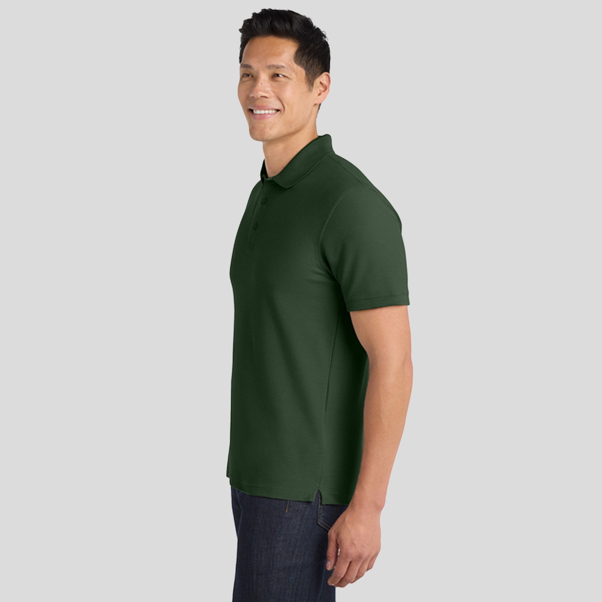 Men's Core Classic Pique Polo | Deep Forest Green