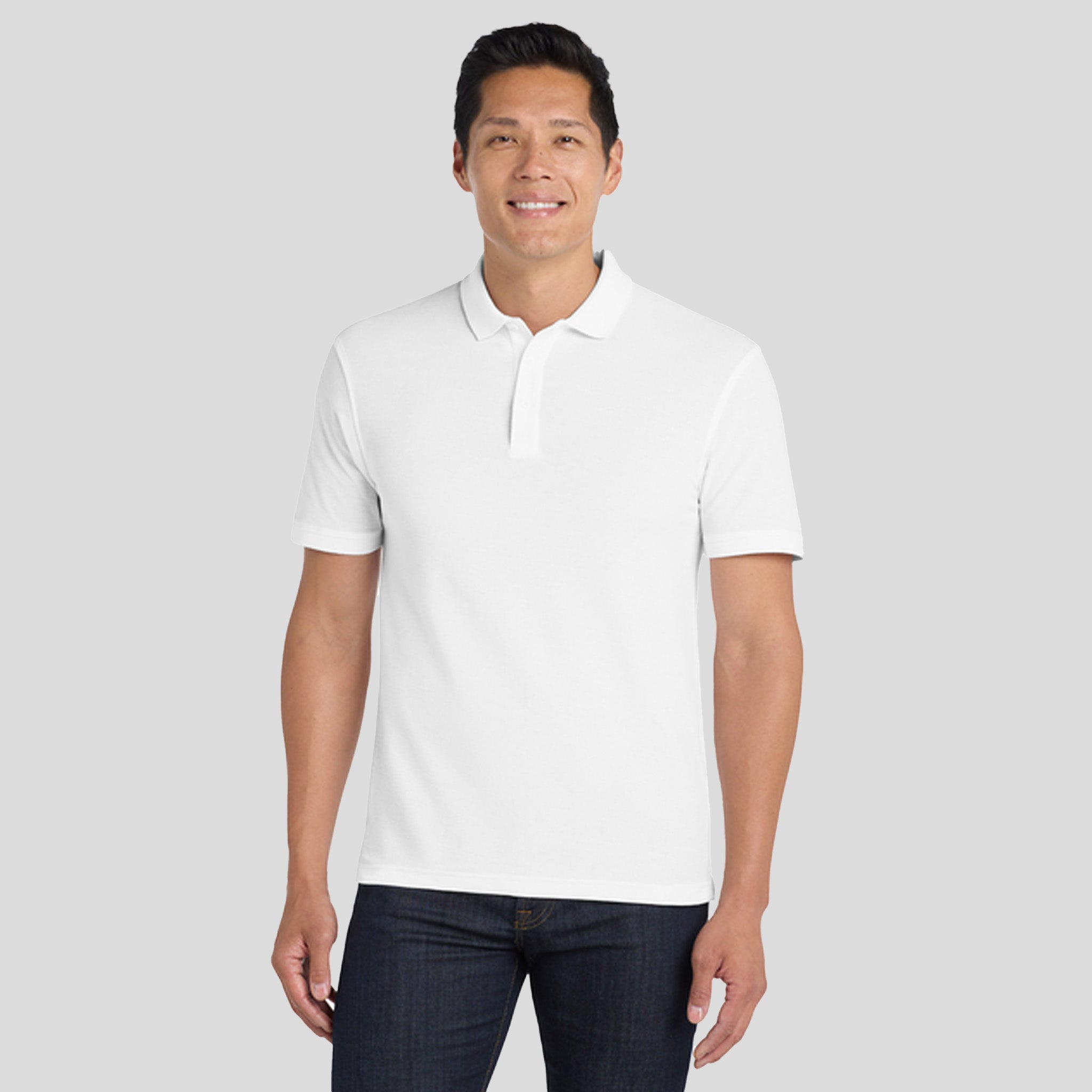 Men's Core Classic Pique Polo | White